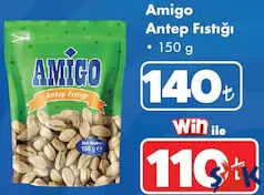 AMİGO ANTEP FISTIĞI 150 G fiyat ve kampanya bilgisi